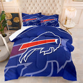Buffalo Football Bills Comforter Pillowcase Sets Blanket All Season Reversible Quilted Duvet
